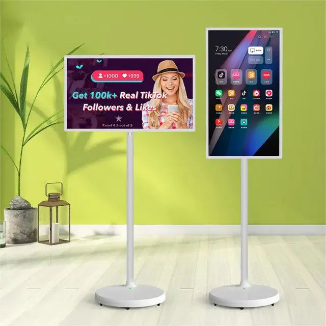 شاشة متنقلة اندرويد لمس ذكية تكتك مع ستاند كاميرا 32 بوصة Taktik Portable Smart Screen 1080p Rotatable Touch Screen