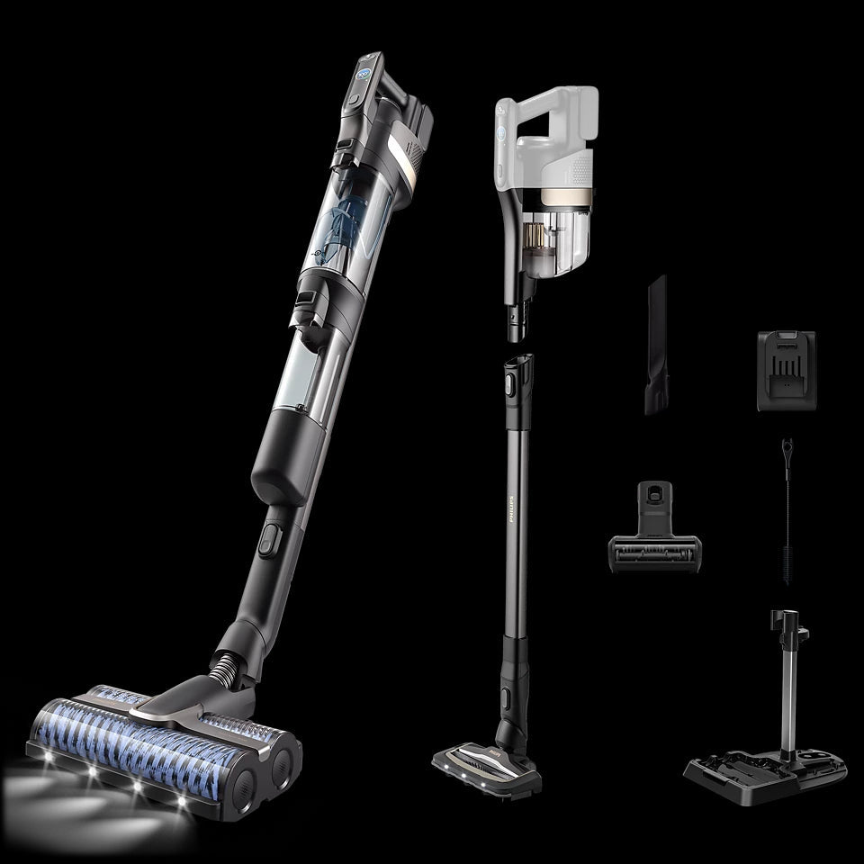 فيليبس الكنس الكهربائي والغسل اللاسلكي باستخدام أكواتيريو, الفئة 9000, بطارية 25,2 فولت, سرعة الفرشاة  4000 دورة في الدقيقة - XW9463/10