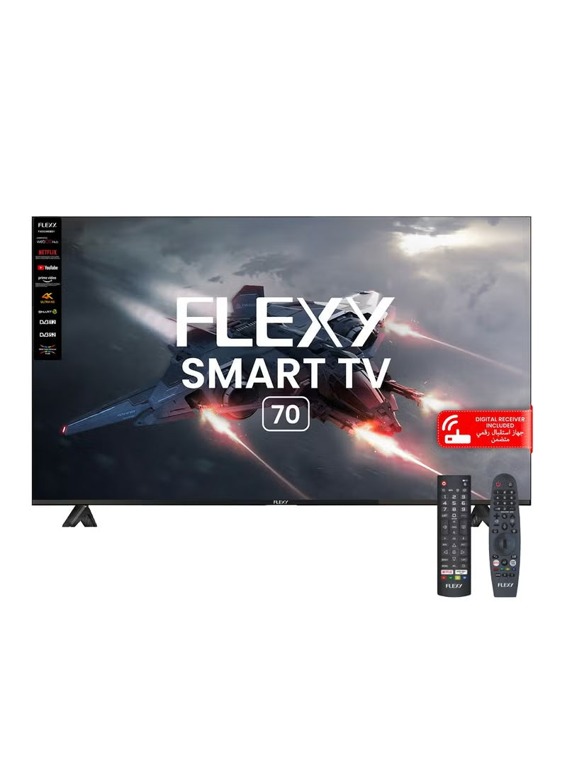 شاشة فلكسي 70 سمارت 4K نظام webOS