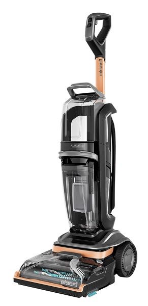 بيسيل مكنسة، بتقنية البخار HydroSteam للتنظيف العميق للسجاد ، 1249واط ، وضع التجفيف السريع 30 دقيقة ، خزانان منفصلان ، أداة ة 2 في 1 تنظف الأوساخ الرطبة والجافة ، سعة خزان المياه النظيفة 3.7 لتر، اللون تيتانيوم / نحاس - 3672E