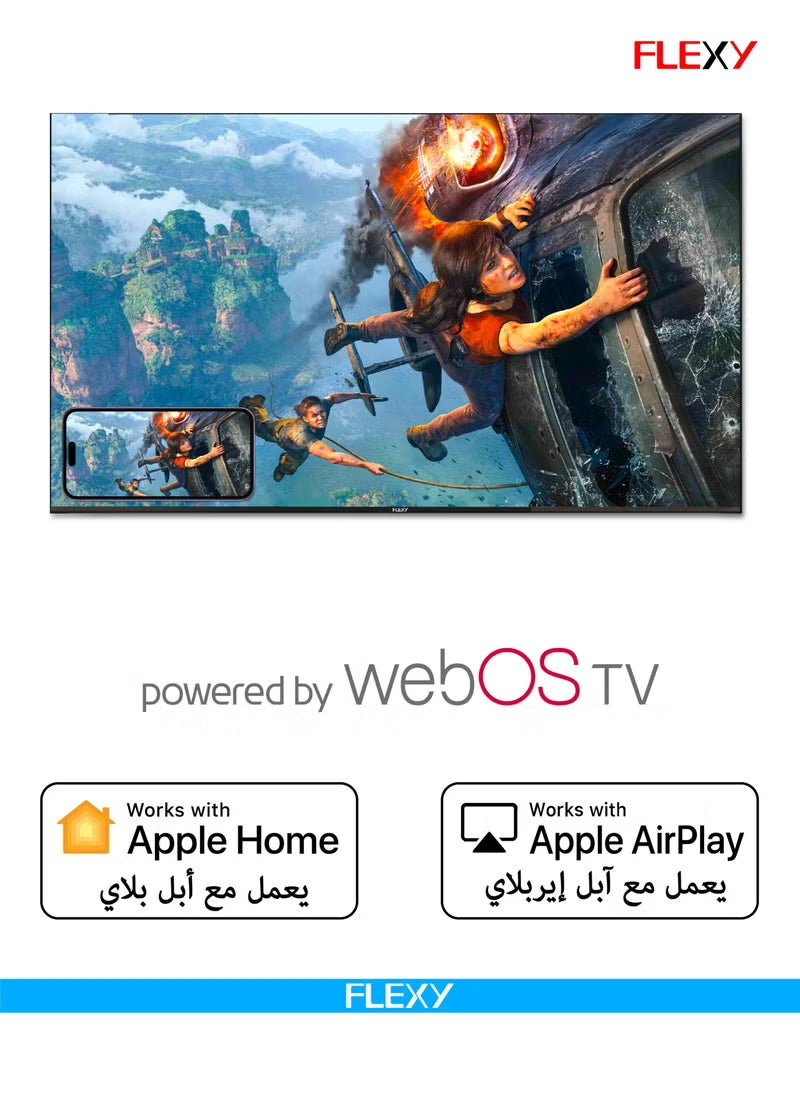 شاشة فلكسي 70 سمارت 4K نظام webOS