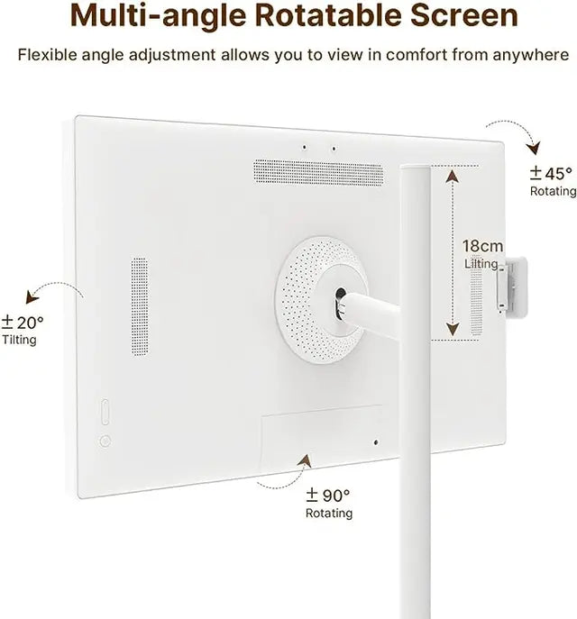 شاشة متنقلة اندرويد لمس ذكية تكتك مع ستاند كاميرا 32 بوصة Taktik Portable Smart Screen 1080p Rotatable Touch Screen