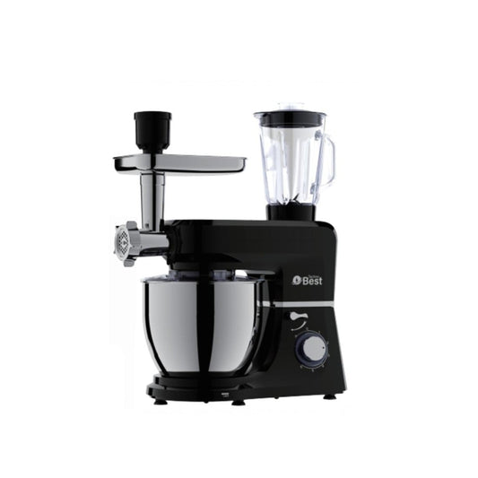 تكنو بيست عجان , 8 لتر ,  1100 واط , محرك نحاسي بالكامل , 6 سرعات + نبض,فضي,BKM-08L