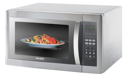 ميكرويف بيسك 42 لتر، 1100 واط، شواية، فضي - BMO-42SG